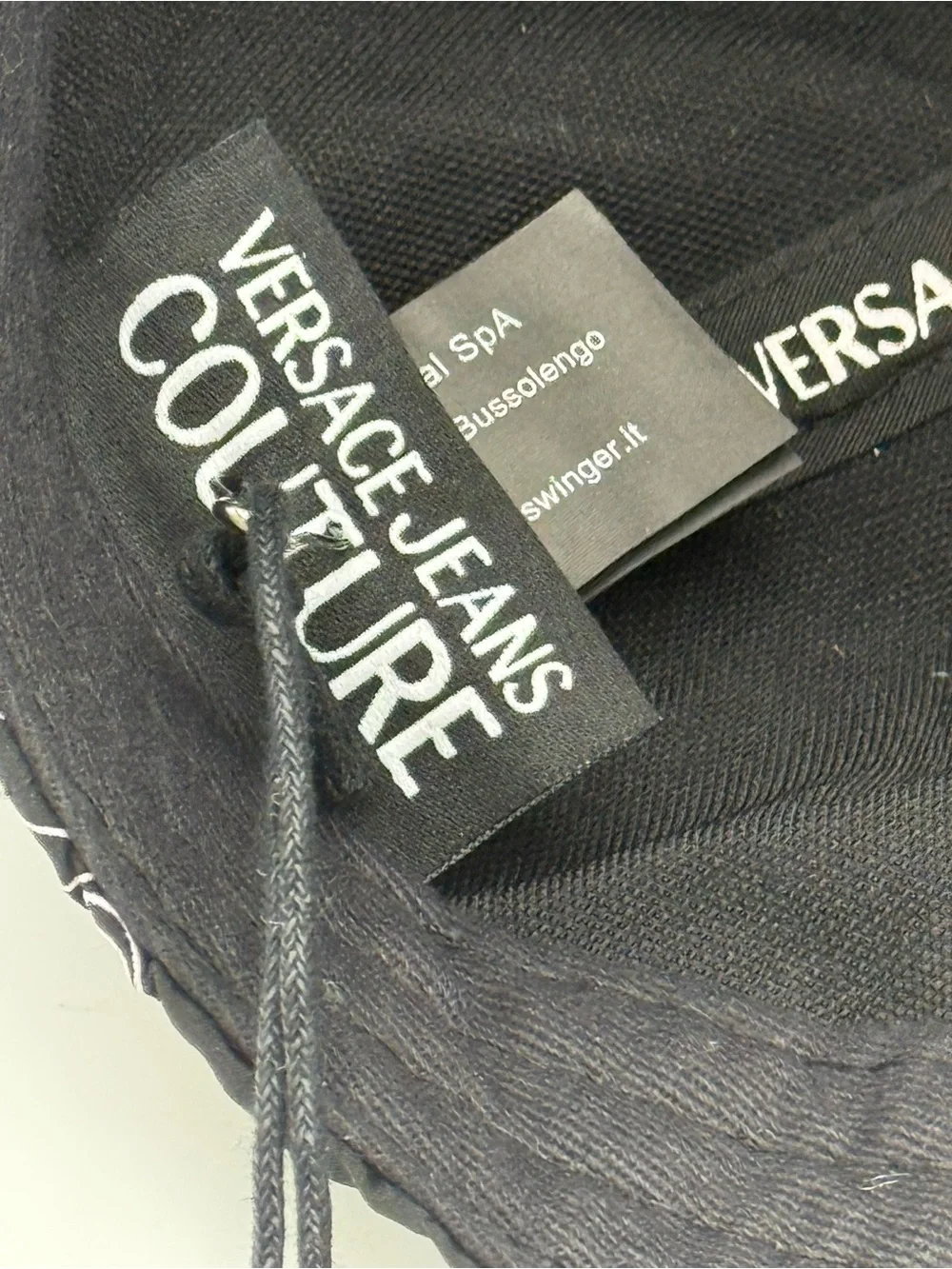 Versace Jeans Couture Black Logo Baseball Cap